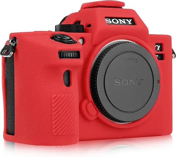 Чехол MAMEN для Sony A7R IV красный