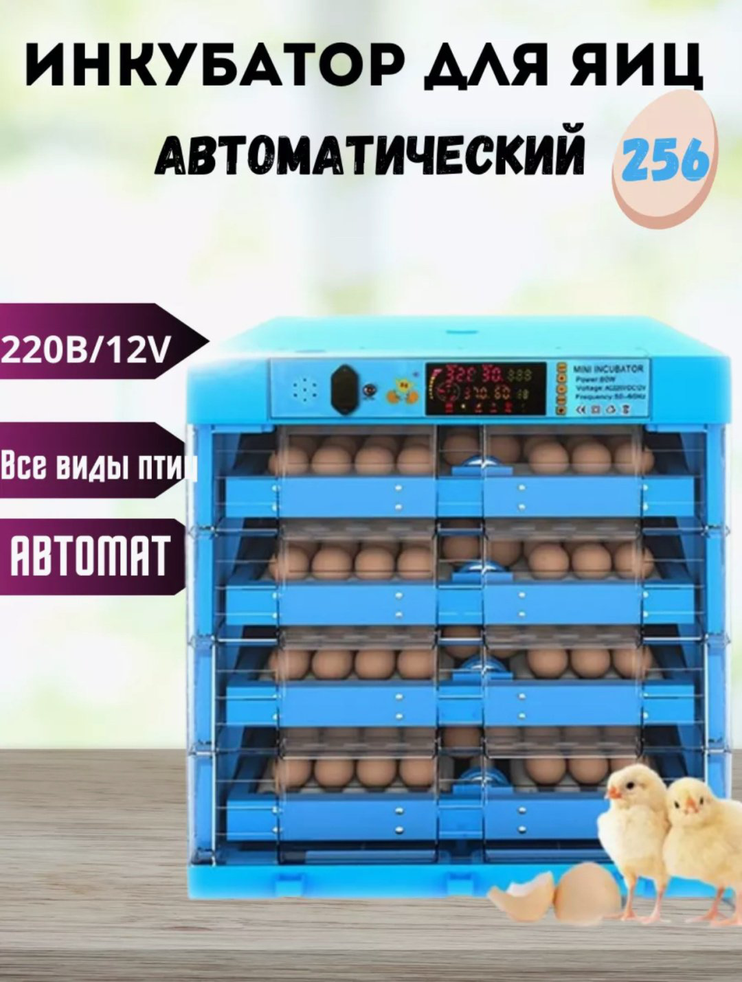 Бизон Инкубатор 256 Синий, вместимость: 256 шт купить,NaN