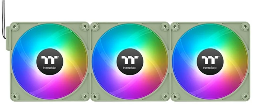 Вентилятор Thermaltake CT120 ARGB Sync PC Cooling Fan Hydrangea Matcha Green 3-pack CL-F196-PL12MG-A