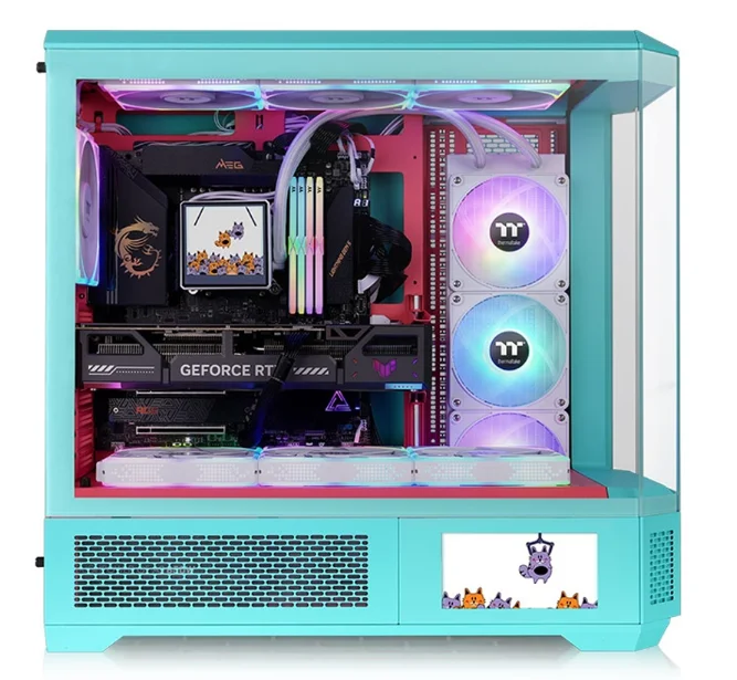 Корпус Thermaltake View 600 TG CA-11H-00FLWN-00 Mint Strawberry купить,NaN