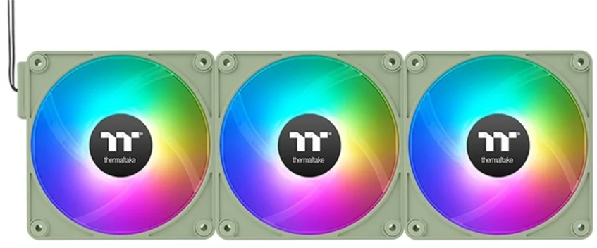 Вентилятор Thermaltake CT140 ARGB Sync PC Cooling Fan Matcha Green 3-pack CL-F199-PL14MG-A купить,31335