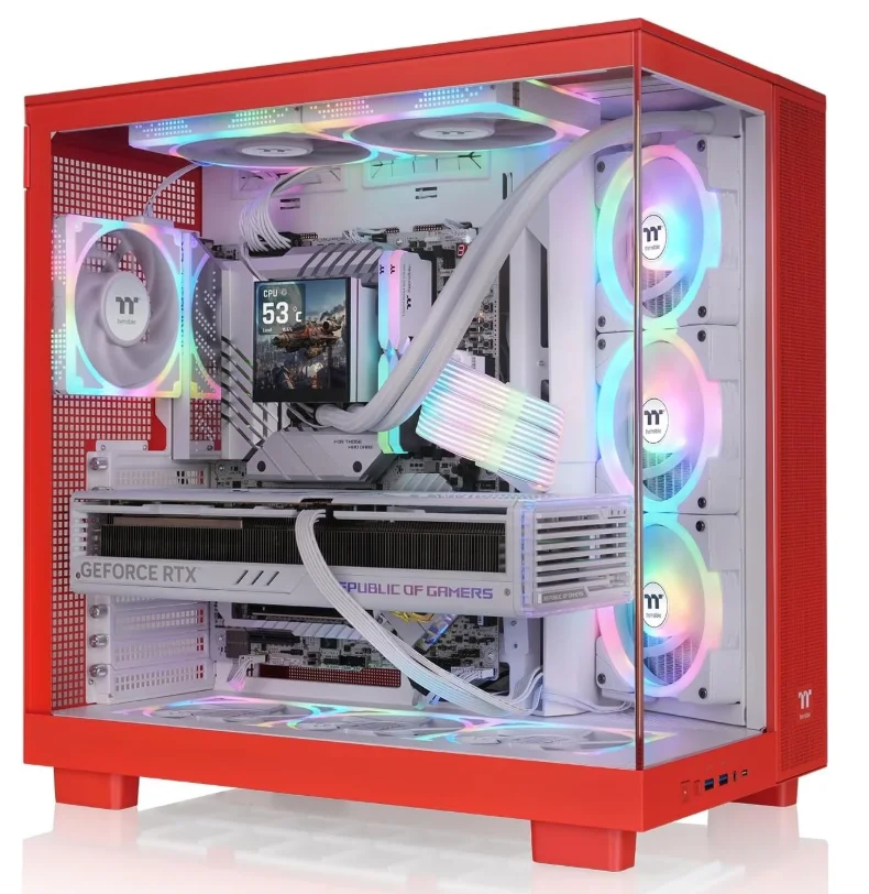 Корпус Thermaltake View 380 XL TG ARGB CA-11E-00MRWN-00 Flaming Orange купить,NaN