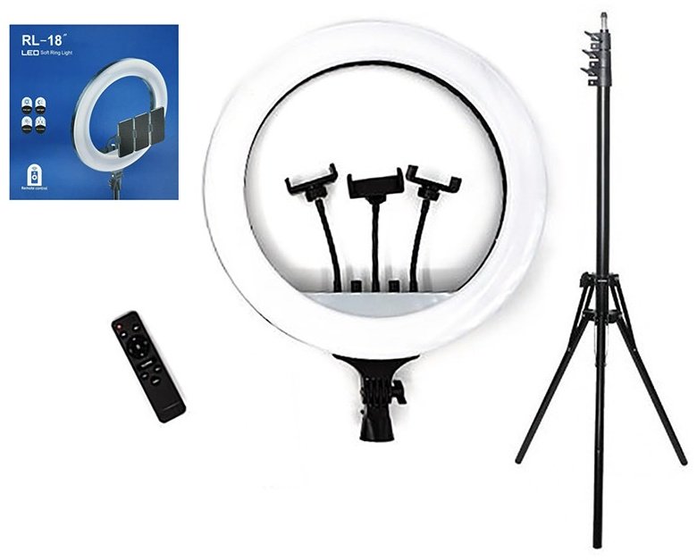 Кольцевая лампа Light Ring RL-18 черный