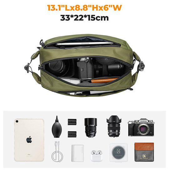 Сумка K&amp;F Сумка K&amp;F Concept Alpha Camera Sling Bag olive 10L KF13.157V2 зеленый купить,NaN