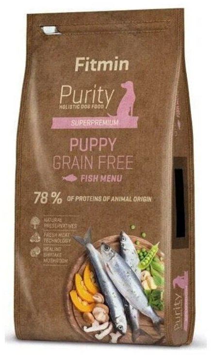 Корм Fitmin Purity GF Puppy Fish Рыба для щенков 12 кг купить,NaN