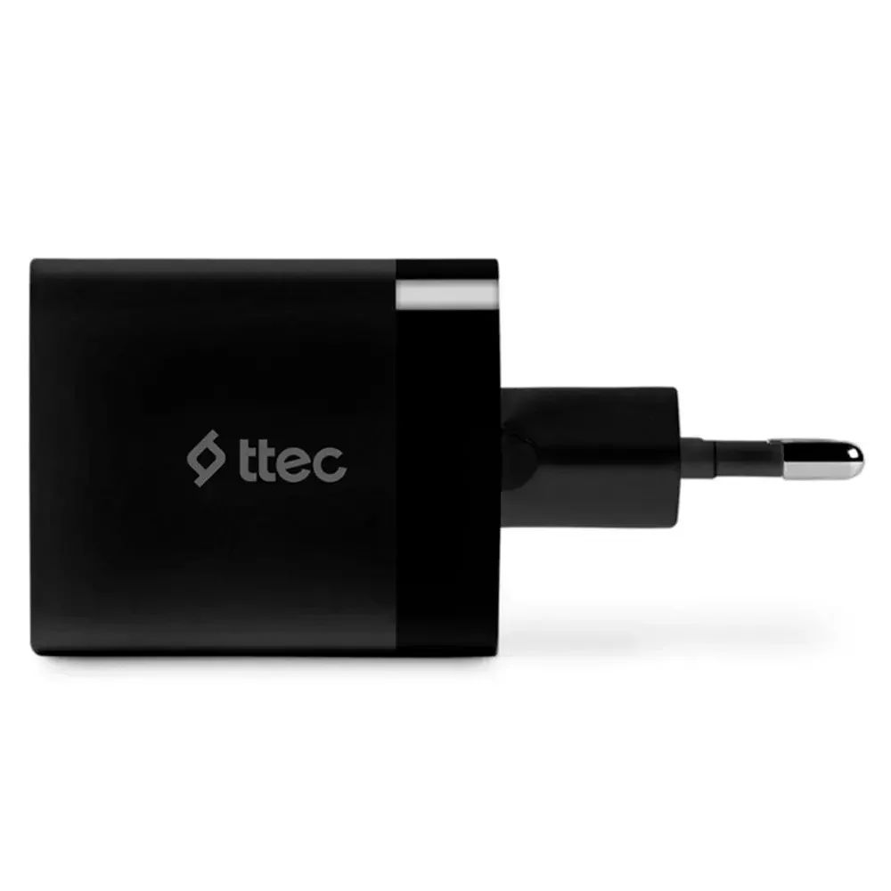 Зарядное устройство для телефонов TTEC SmartCharger 45W PD Duo Travel Charger USB-C/USB-A Black купить,0