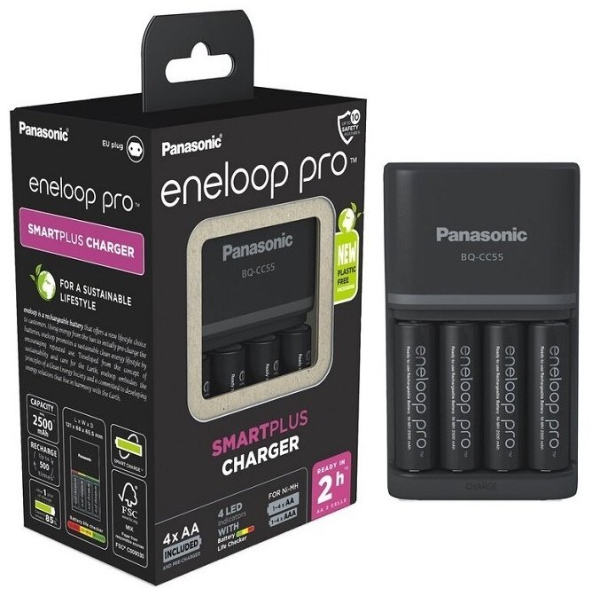 Зарядное устройство Panasonic BQ-CC55 Eneloop Pro 2500mAh АА