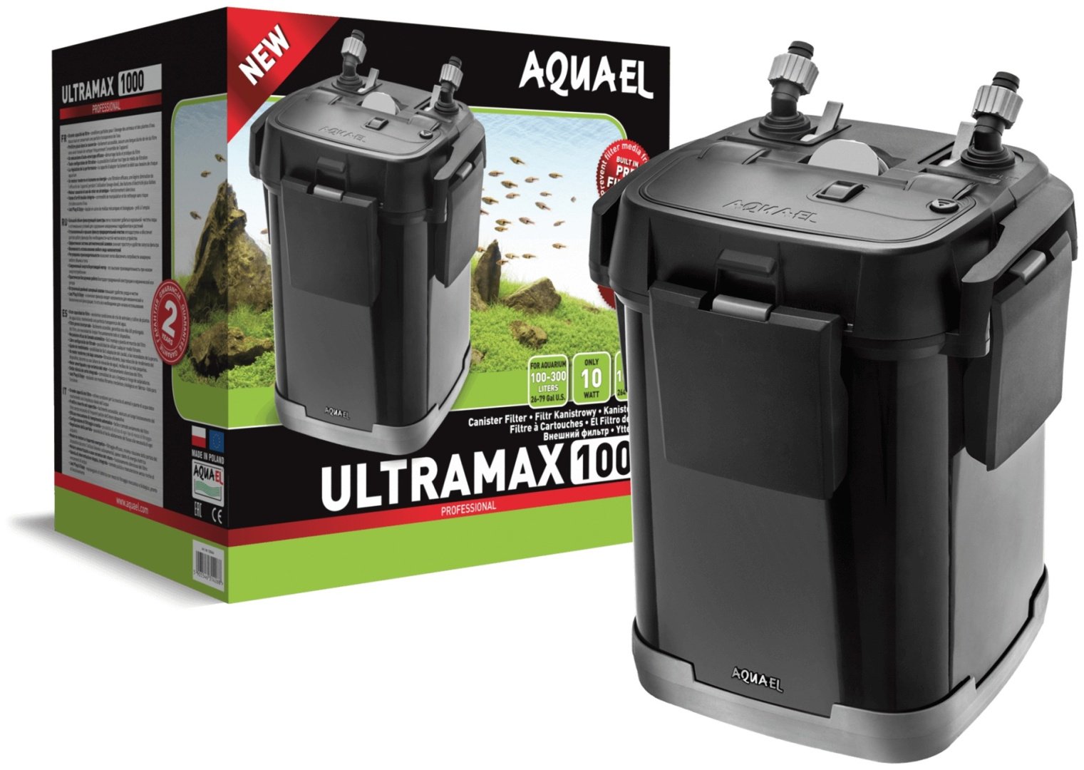 Фильтр Внешний AQUAEL Ultramax 1000 для аквариума до 300 л 1000 л/ч, 10 Вт купить,NaN