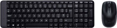 Клавиатура+мышь Logitech MK220 черная