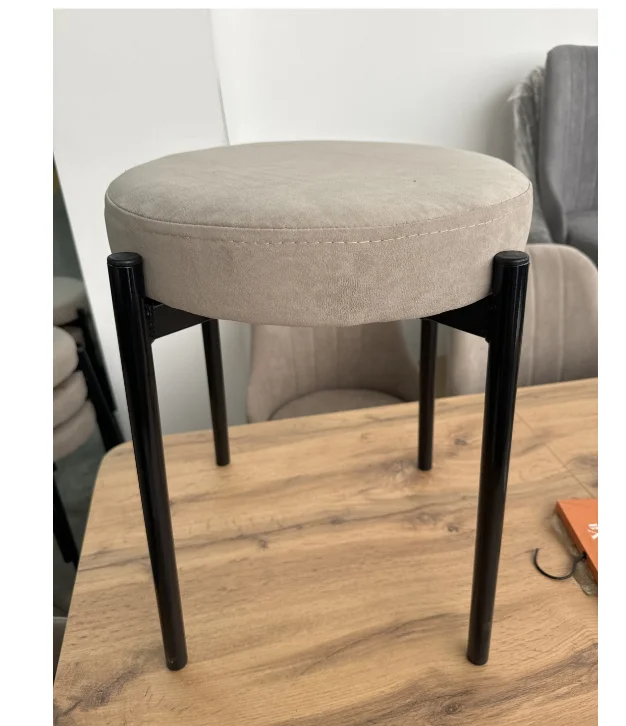 Табурет Таблетка 45x35x35 см черно-бежевый купить,8000