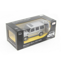 Радиоуправляемая машина Rastar 1:24 Mercedes-Benz G55 AMG Geländewagen 30500S серебристая