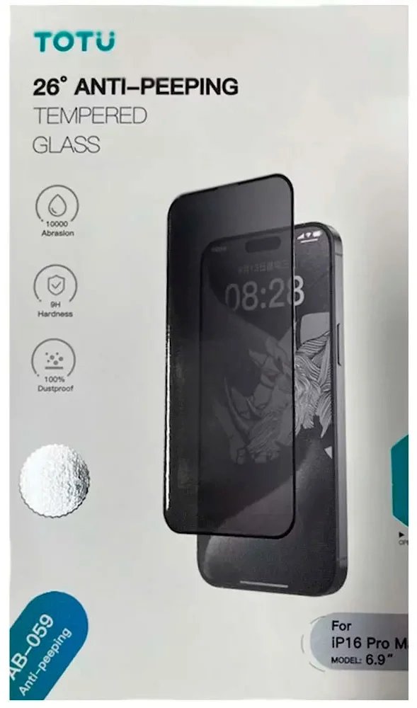 Защитная стекло для iPhone 16 Totu Private прозачный - ForteMarket Защитная стекло для iPhone 16 Totu Private прозачный купить,0
