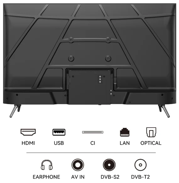 Телевизор 43" (109 см) Yasin 43G11K LED Full HD Black купить,NaN