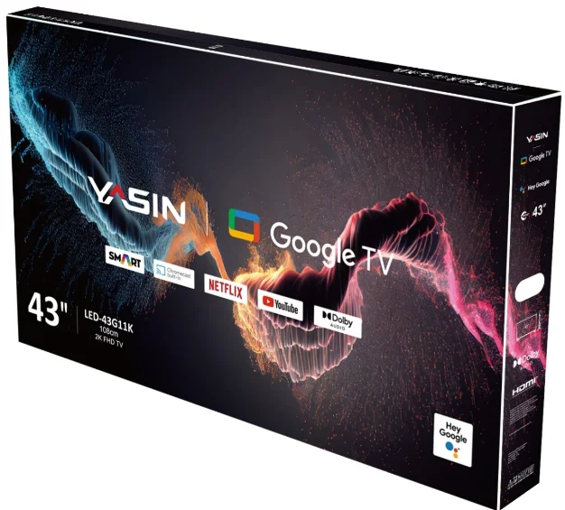 Телевизор 43" (109 см) Yasin 43G11K LED Full HD Black купить,NaN