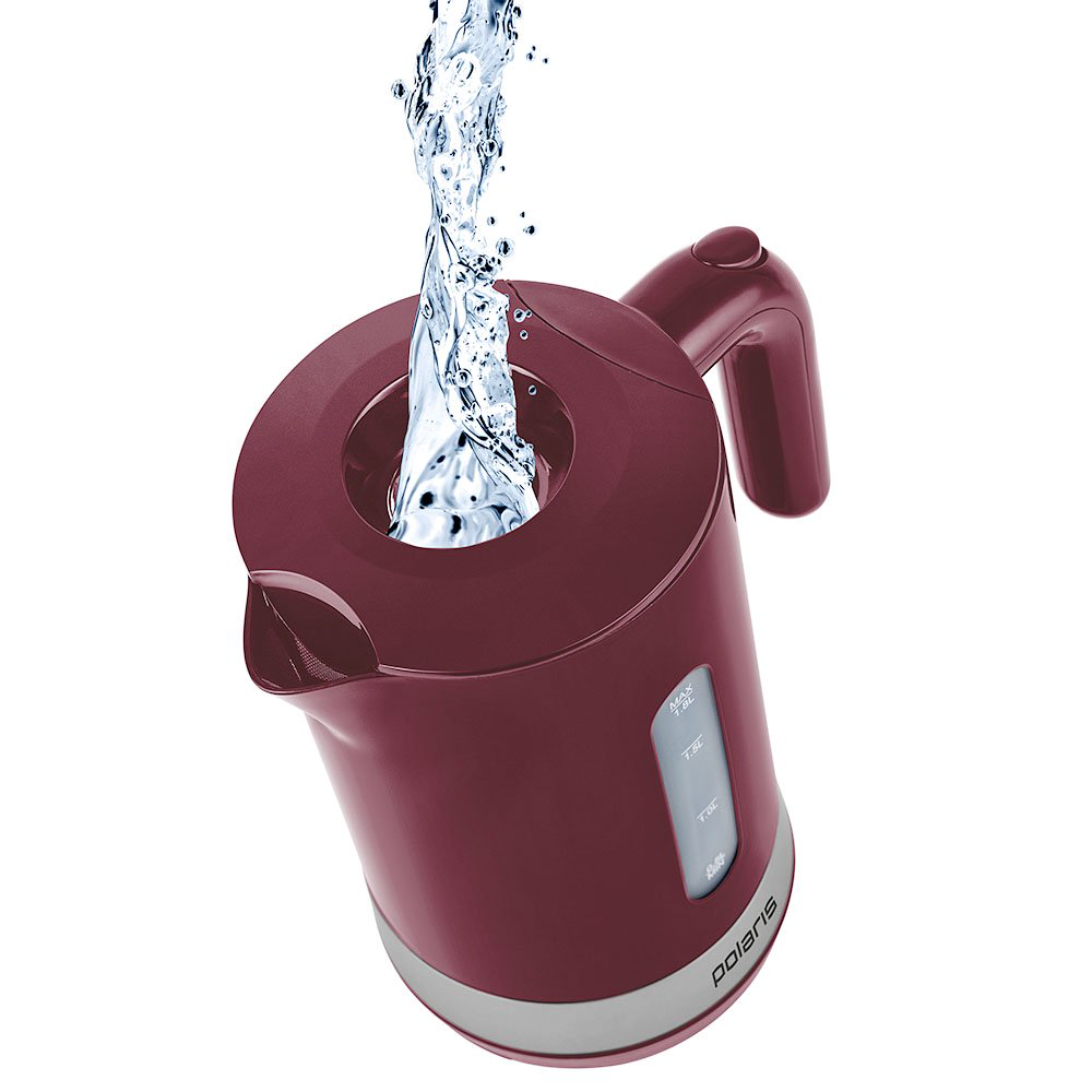 Электрочайник Polaris PWK 1803C Water Way Pro бордовый