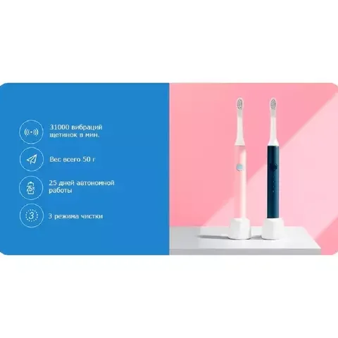 Электрическая зубная щетка Xiaomi Soocas Pinjing EX3 Pink купить,0
