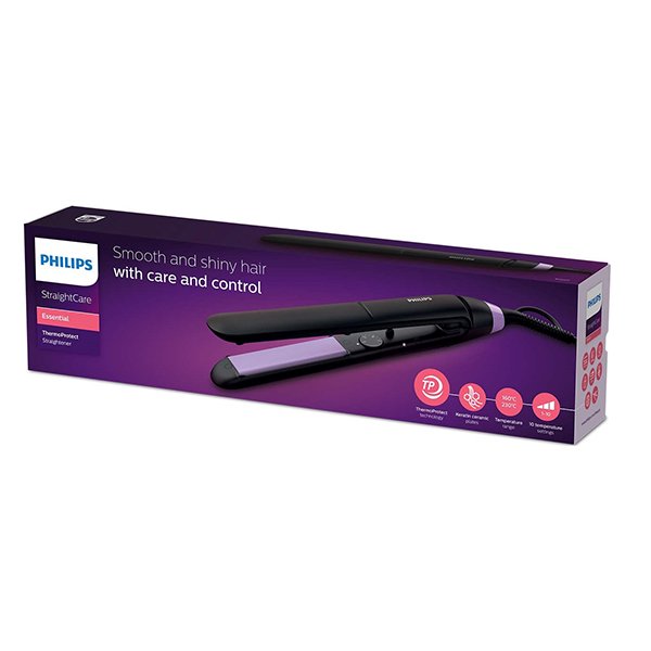 Выпрямитель Philips StraightCare Essential BHS377/00 черно-фиолетовый купить,0