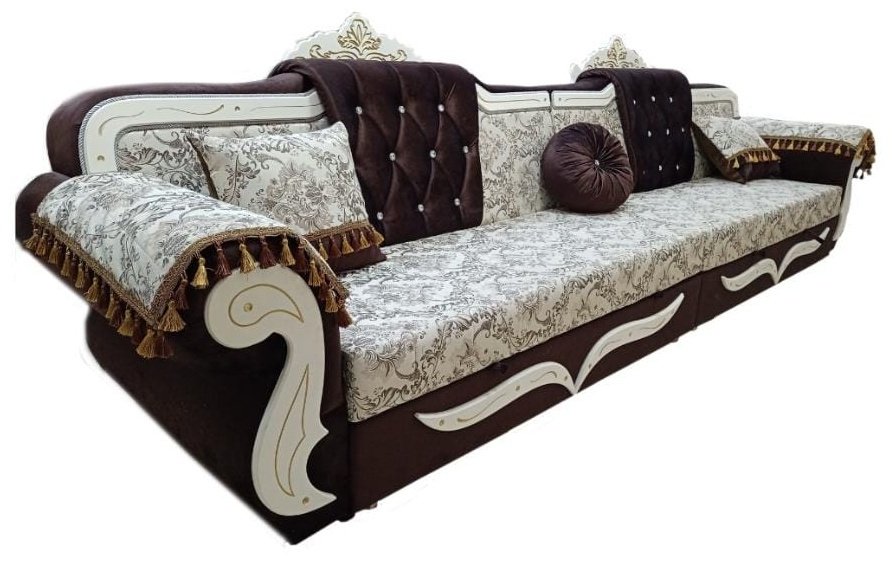 Диван Aibyn Comfort Шах 7777 390x85 см коричневый - ForteMarket Диван Aibyn Comfort Шах 7777 390x85 см коричневый купить,470800