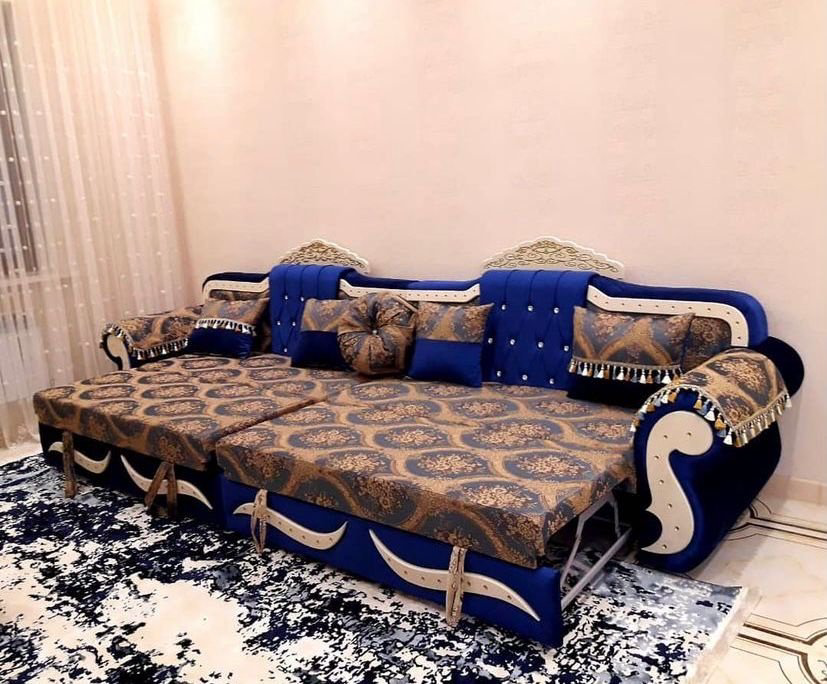 Диван Aibyn Comfort Шах 400 400x85 см сине-бежевый - ForteMarket Диван Aibyn Comfort Шах 400 400x85 см сине-бежевый купить,470800