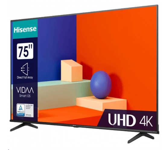 Телевизор Hisense 75A6K Smart UHD 75" черный - ForteMarket Телевизор Hisense 75A6K Smart UHD 75" черный купить,0