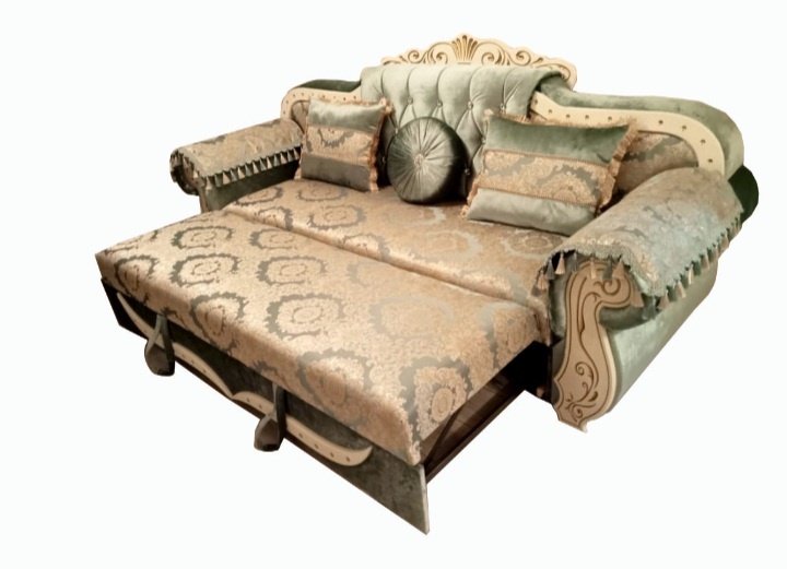 Диван Aibyn Comfort Мини Шах 250x70 см бежево-зеленый - ForteMarket Диван Aibyn Comfort Мини Шах 250x70 см бежево-зеленый купить,0