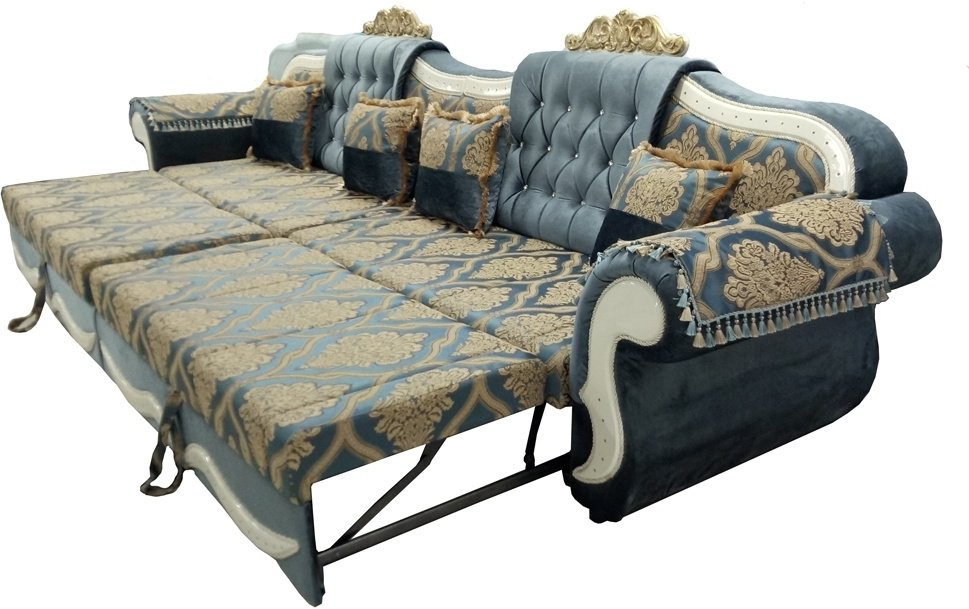 Диван Aibyn Comfort Шах 7777 400x85 см синий купить,470800