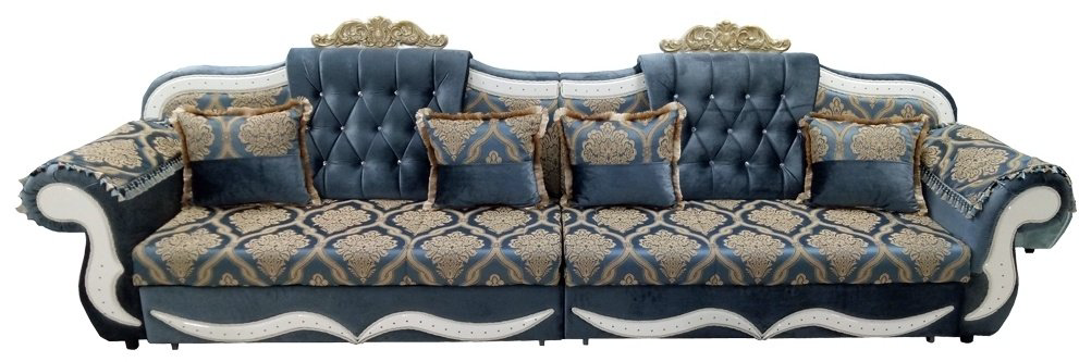 Диван Aibyn Comfort Шах 7777 400x85 см синий купить,470800