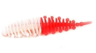 Силиконовая приманка Boroda Baits Ayra 60мм бело-красная купить,NaN