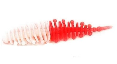 Силиконовая приманка Boroda Baits Ayra 60мм бело-красная купить,NaN