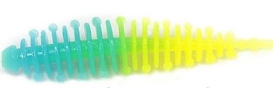 Силиконовая приманка Boroda Baits Ayra 60мм желто-голубая купить,NaN