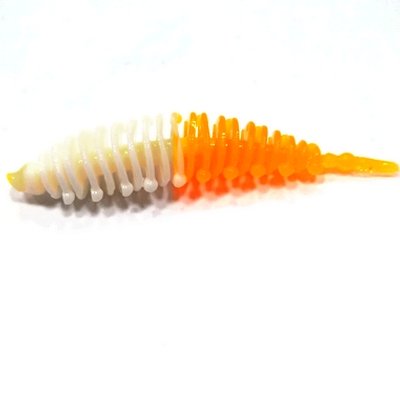 Силиконовая приманка Boroda Baits Ayra 60мм бело-оранжевая купить,NaN