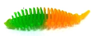 Силиконовая приманка Boroda Baits Ayra 60мм оранжево-зеленая купить,NaN