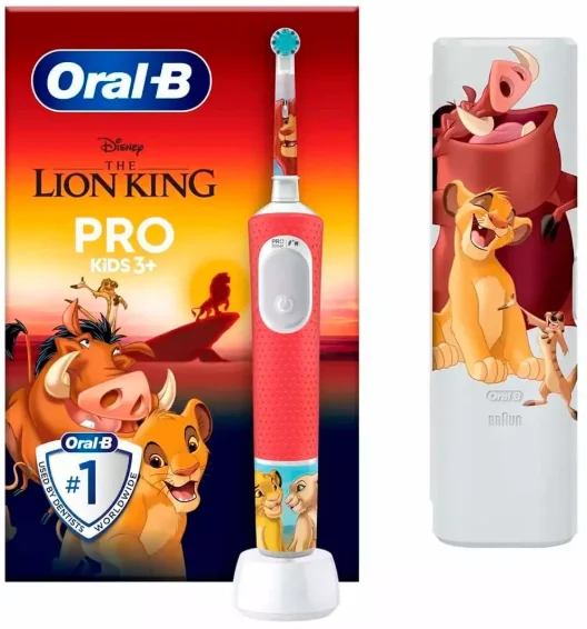 Электрическая щетка Braun BRAUN D103.413.2KX Lion King тип 3708 Red
