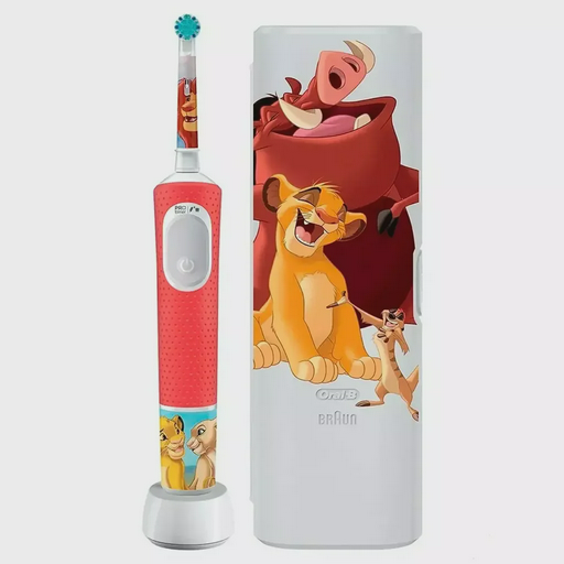 Электрическая зубная щетка Braun D103.413.2KX Lion King красная