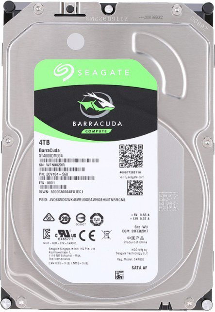 Жесткий диск HDD Seagate Barracuda ST4000DM004 4Tb 