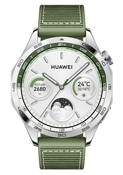 Смарт-часы Huawei Watch GT4 Phoinix-B19 55020BGY 46mm Green Woven Strap купить,NaN