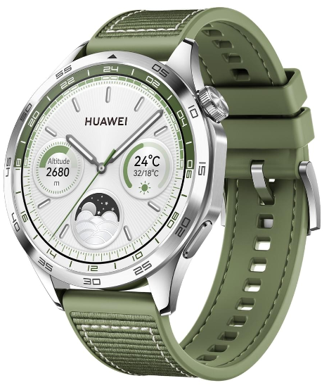 Смарт-часы Huawei Watch GT4 Phoinix-B19 55020BGY 46mm Green Woven Strap купить,NaN