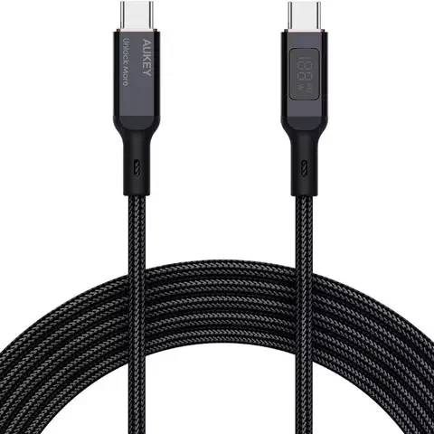 Кабель для телефона AUKEY USB Type-C 100Вт 1 метр CB-MCC101 Black