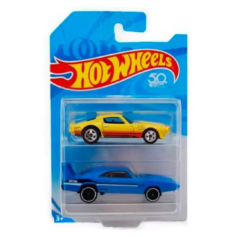 Набор машинок Hot Wheels FVN40 Yellow Blue 2 шт/уп