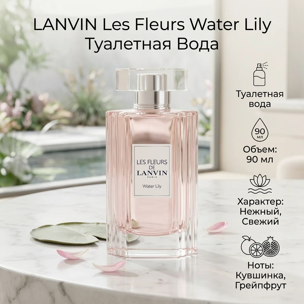 Туалетная вода Lanvin Les Fleurs Water Lily 90мл купить,17990