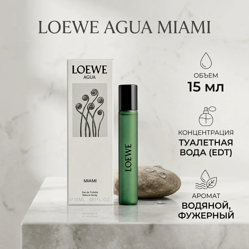 Туалетная вода Loewe Agua Miami 15мл купить,23000