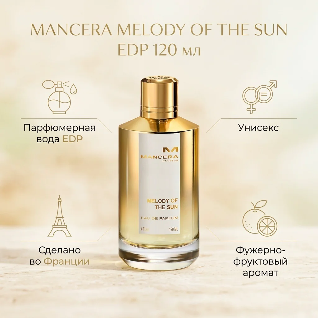 Парфюмерная вода Mancera Melody Of The Sun 120мл - ForteMarket Парфюмерная вода Mancera Melody Of The Sun 120мл купить,49997
