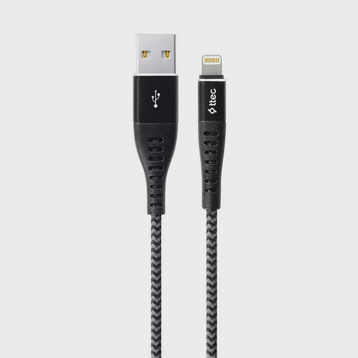 Кабель TTEC Extreme Cable Charge/Data Cable Lightining 1.5 m Black Grey