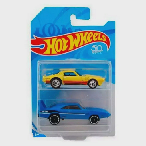 Набор машинок Hot Wheels FVN40 Yellow Blue 2 шт/уп