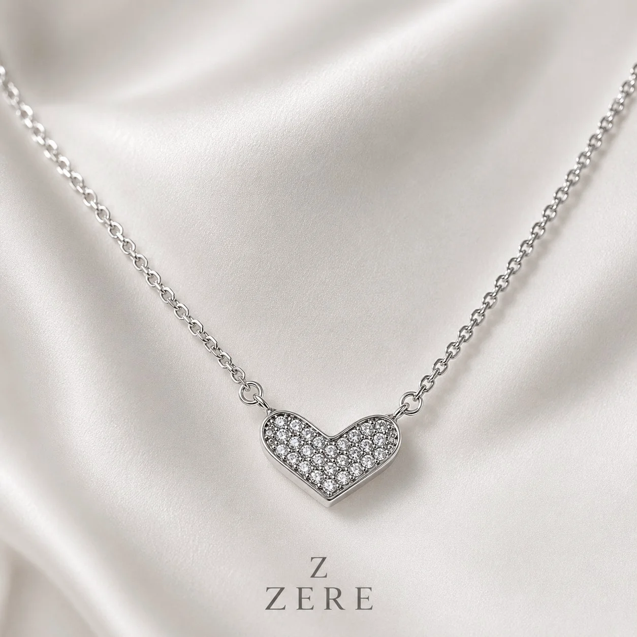 Колье Zere Сердце ZR160603 серебро 45см 3.2гр купить,32560