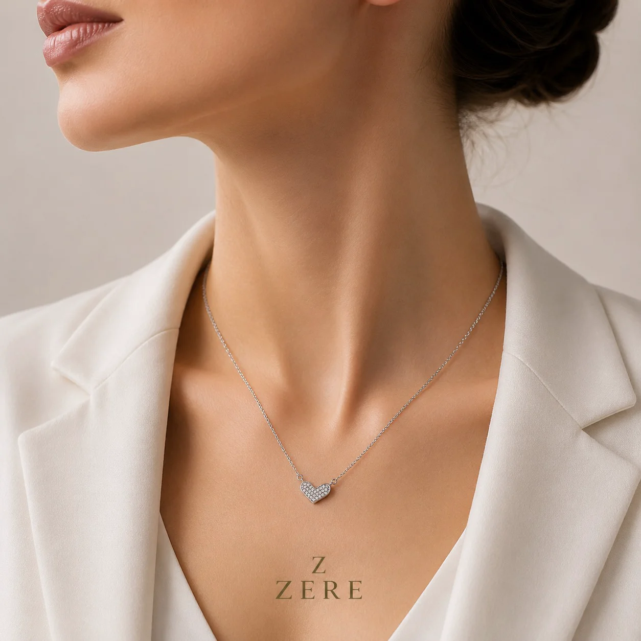 Колье Zere Сердце ZR160603 серебро 45см 3.2гр купить,32560