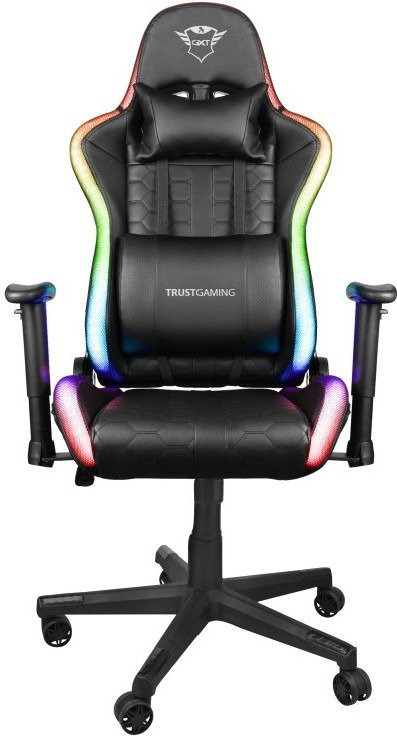 Кресло игровое Trust GXT 716 Rizza RGB LED Resto черное купить,NaN