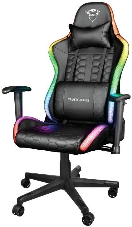 Кресло игровое Trust GXT 716 Rizza RGB LED Resto черное купить,NaN