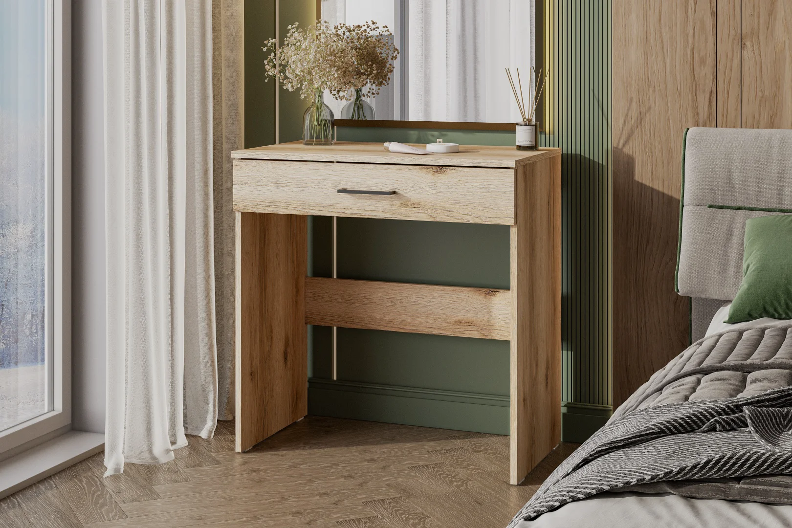 Туалетный столик GreenMebel СТЛ-4 73.2x41х75см коричневый купить,14990