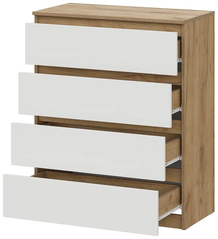 Комод GreenMebel Люмо 80.4x40x99см белый/бежевый
